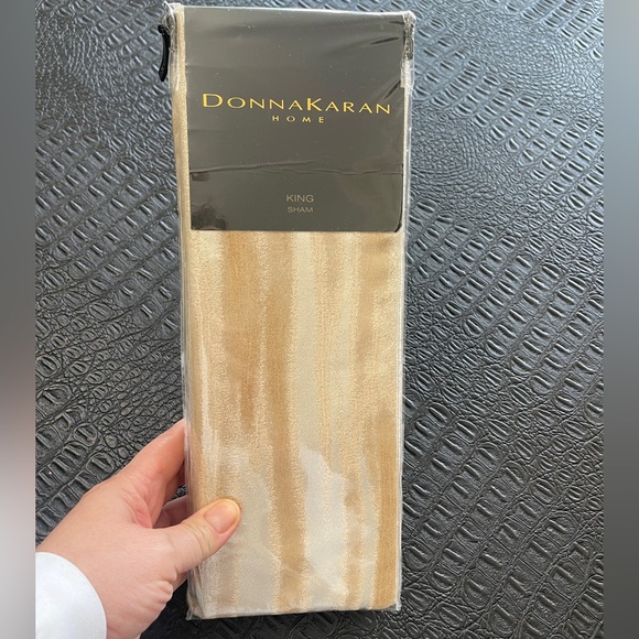 Donna Karan Home Elegant Gold King Pillow Sham 20 x 36